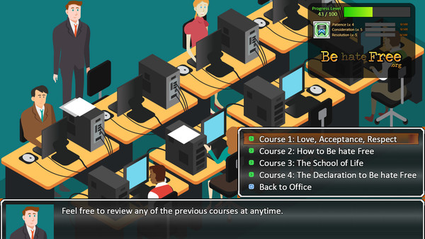 Be hate Free: Interactive game for Linux 1