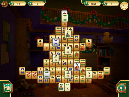 Скриншот из Christmas Mahjong