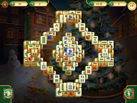 Скриншот из Christmas Mahjong