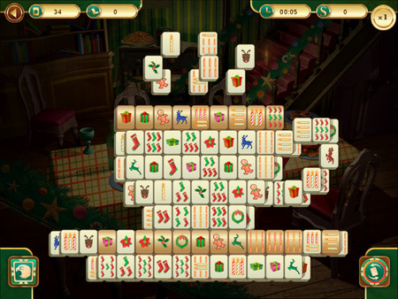 Скриншот из Christmas Mahjong