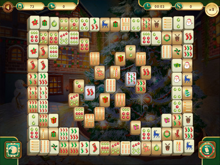 Скриншот из Christmas Mahjong