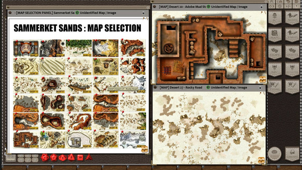 Скриншот из Fantasy Grounds - Meanders Map Pack: Sammerket Sands (Map Pack)