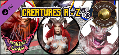 Fantasy Grounds - Creatures A-Z, Volume 6 (Token Pack)