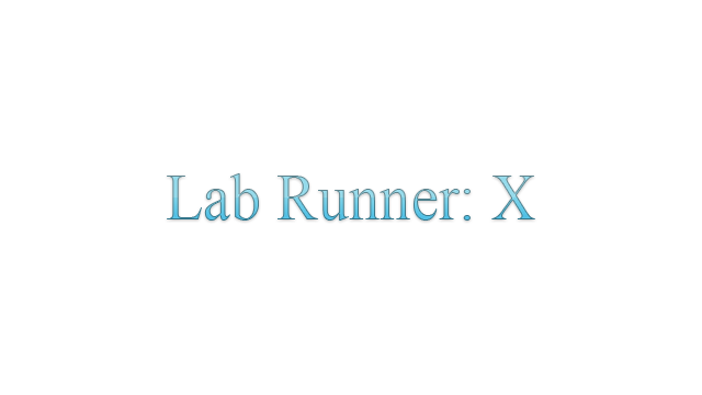 Lab Runner: X Logo