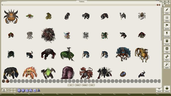 Скриншот из Fantasy Grounds - Tome of Beasts Pack 2: Clockworks - Dinosaurs (Token Pack)
