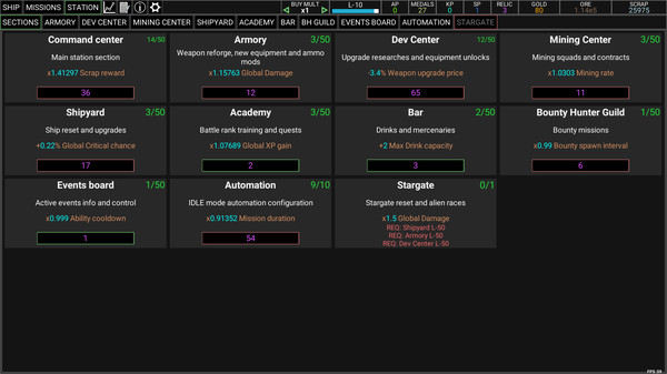 Скриншот из Idle Space Raider