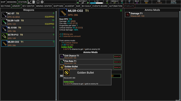 Скриншот из Idle Space Raider