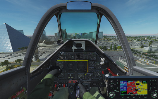 Скриншот из DCS: NS 430 Navigation System