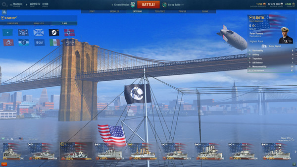 Скриншот из World of Warships — Smith Steam Pack