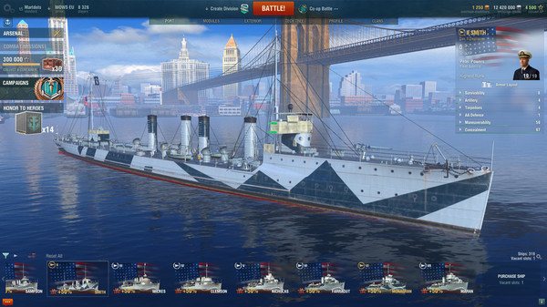 Скриншот из World of Warships — Smith Steam Pack