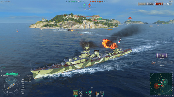 Скриншот из World of Warships — Yubari Steam Pack