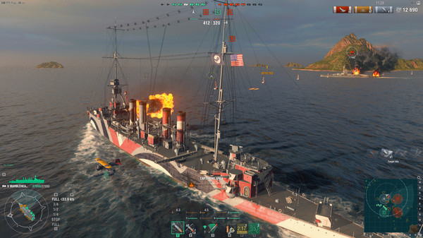 Скриншот из World of Warships — Marblehead Lima Steam Pack