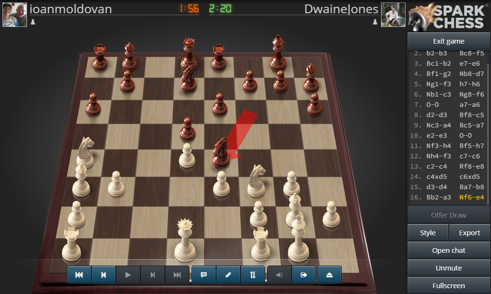 sparkchess bugs