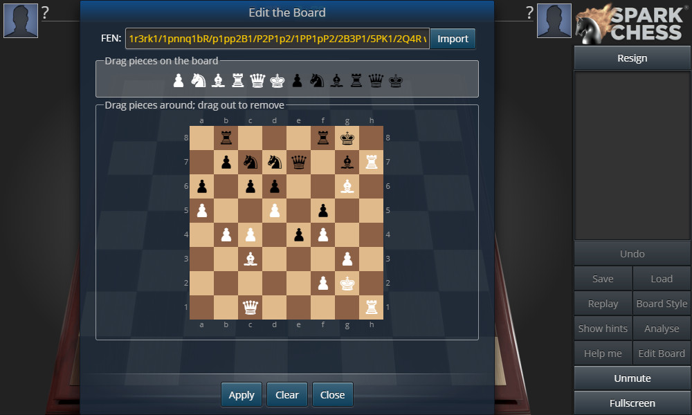online chess game sparkchess