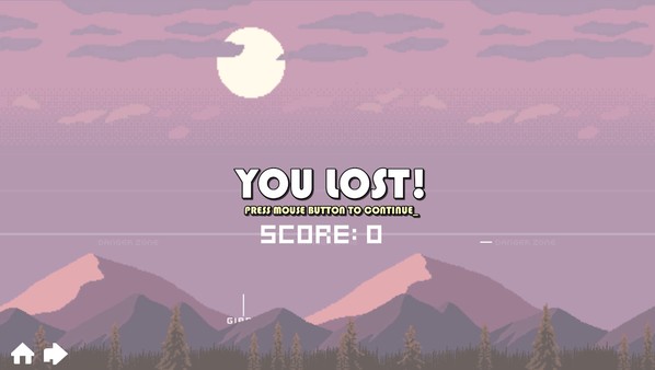 Typing game screenshot