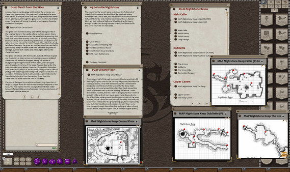 Скриншот из Fantasy Grounds - Quests of Doom 4: Nightstone Keep (5E)