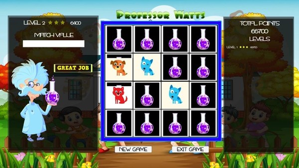 Professor Watts Memory Match: Puppies game for Linux 1