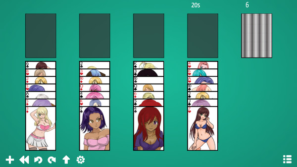 Anime Babes: Solitaire for linux