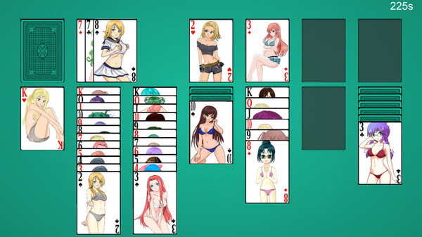 Скриншот из Anime Babes: Solitaire