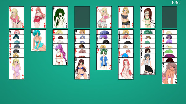 Скриншот из Anime Babes: Solitaire