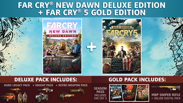 Far cry 5 gold edition far cry new dawn deluxe edition bundle что входит