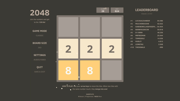 2048 PC requirements