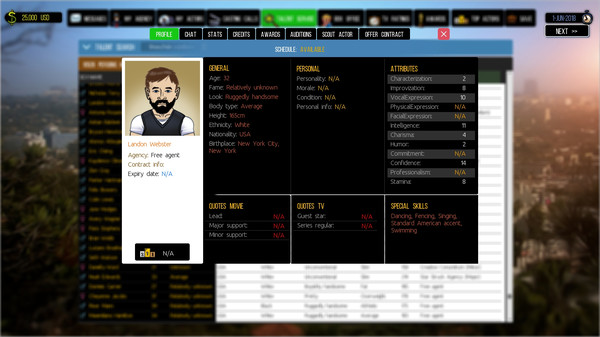 Cattle Call: Hollywood Talent Manager for linux