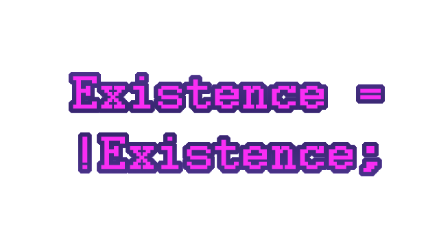 Existence = !Existence; Logo