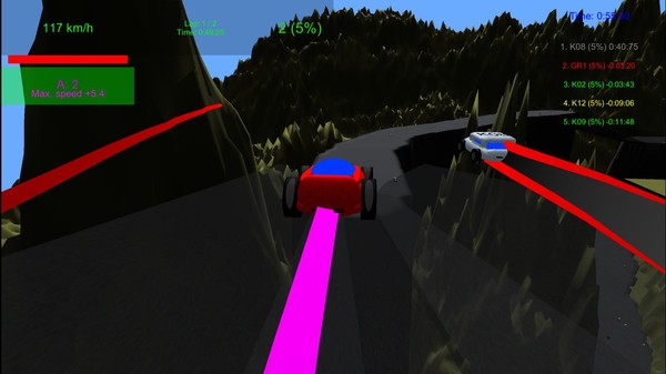 Ribbon Racer game for Linux 1