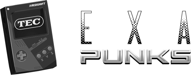EXAPUNKS: TEC Redshift Player Logo