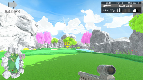 Nice Shot! The Gun Golfing Gamefor windows and Linux 1