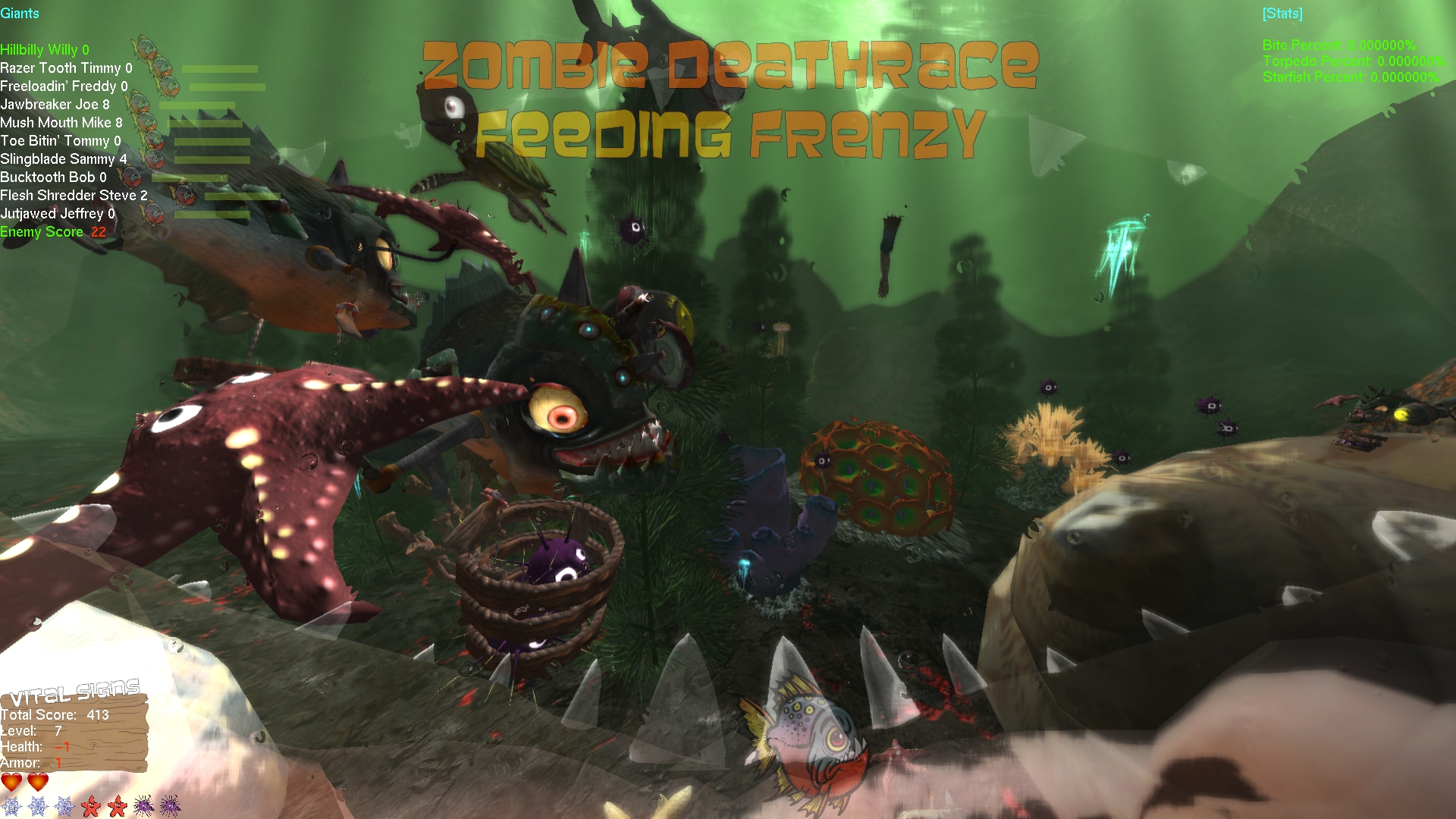 Feeding frenzy menu