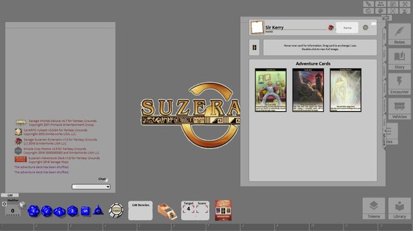 Скриншот из Fantasy Grounds - Savage Suzerain Adventure Deck (Savage Worlds)