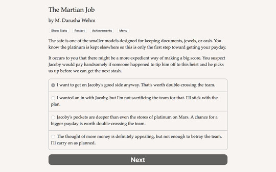 The Martian Job PC requirements