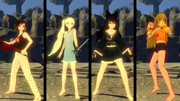 【图】RWBY: Grimm Eclipse – Team RWBY Pajamas Costume Pack(截图1)