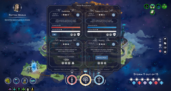 Mittelborg: City of Mages game for Linux 1