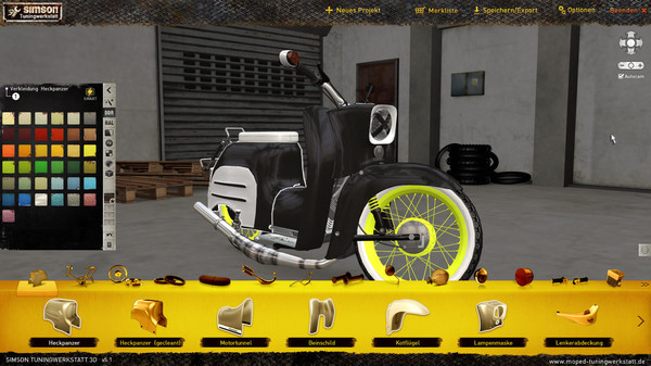 Simson Tuningwerkstatt 3D game for Linux 1