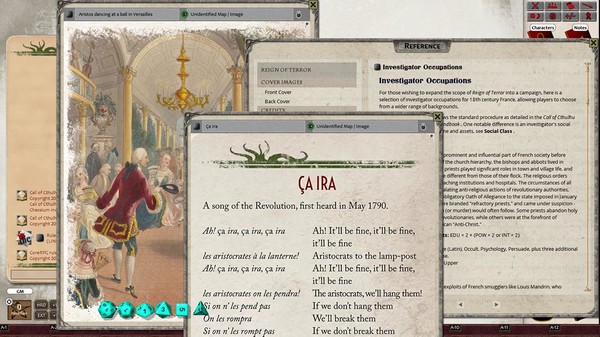 Скриншот из Fantasy Grounds - Reign of Terror (CoC7E)