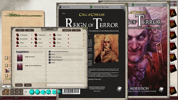 Скриншот из Fantasy Grounds - Reign of Terror (CoC7E)