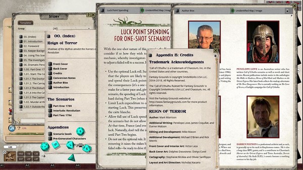 Скриншот из Fantasy Grounds - Reign of Terror (CoC7E)