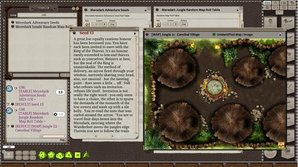Скриншот из Fantasy Grounds - Meanders Map Pack: Meredark Jungle (Map Pack)