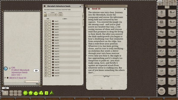 Скриншот из Fantasy Grounds - Meanders Map Pack: Meredark Jungle (Map Pack)