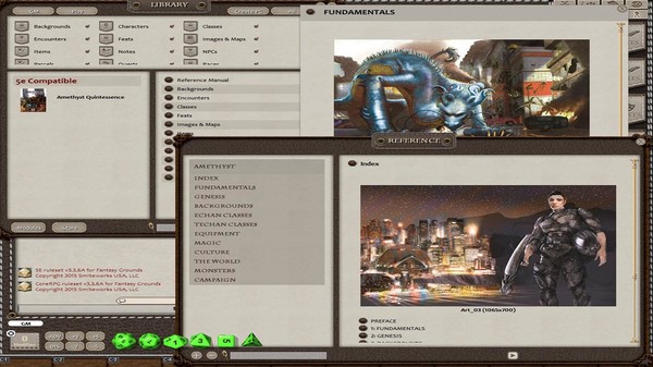 Скриншот из Fantasy Grounds - Amethyst: Quintessence (5E)