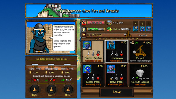 Скриншот из Swords and Sandals Pirates