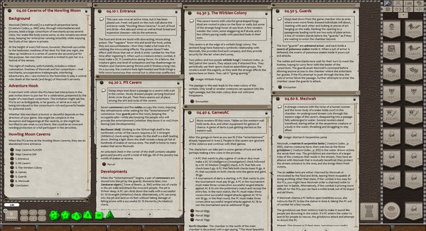 Скриншот из Fantasy Grounds - Creature Codex Lairs (5E)