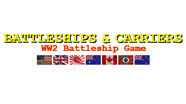 Battleships and Carriers - WW2 Battleship Game Logo