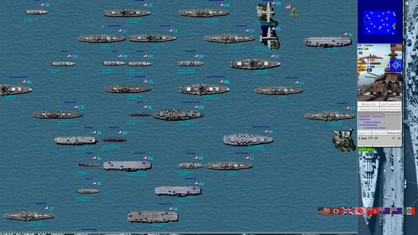 Battleships and Carriers - WW2 Battleship Gamefor windows and Linux 1
