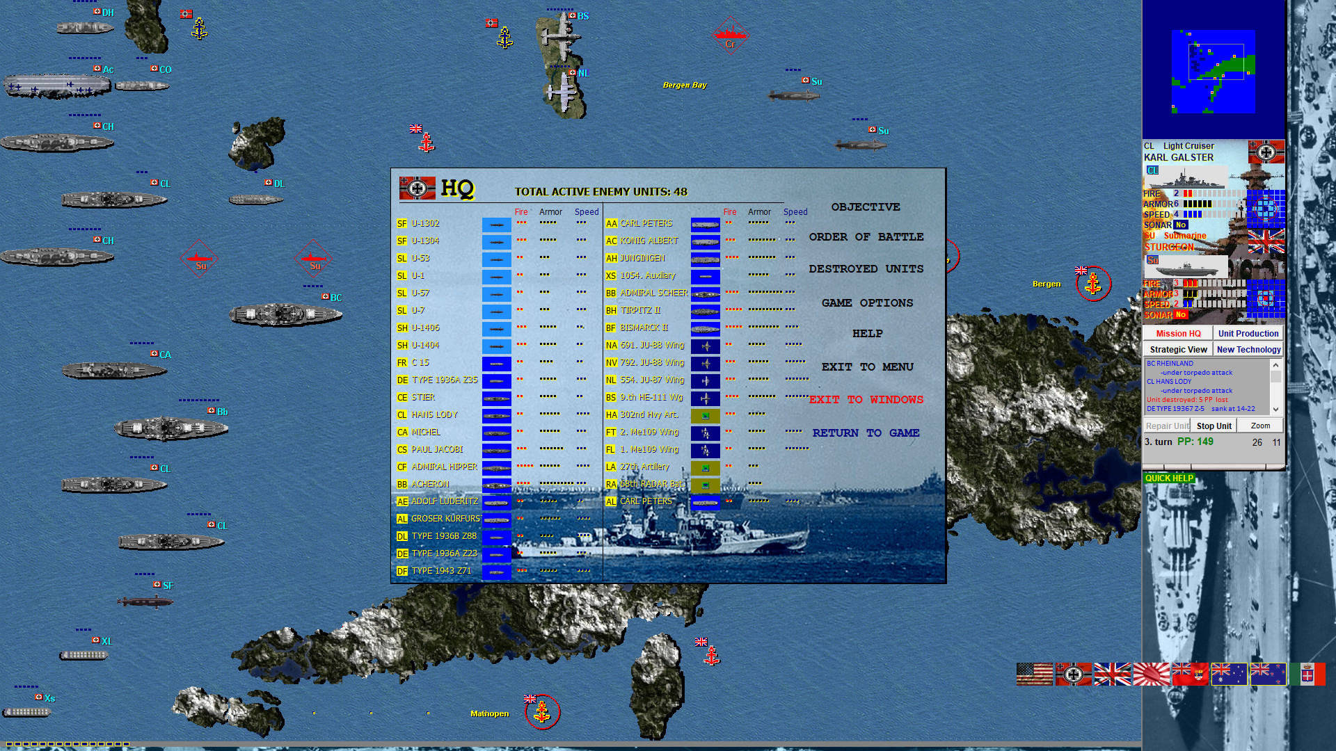 ww2 battleships games