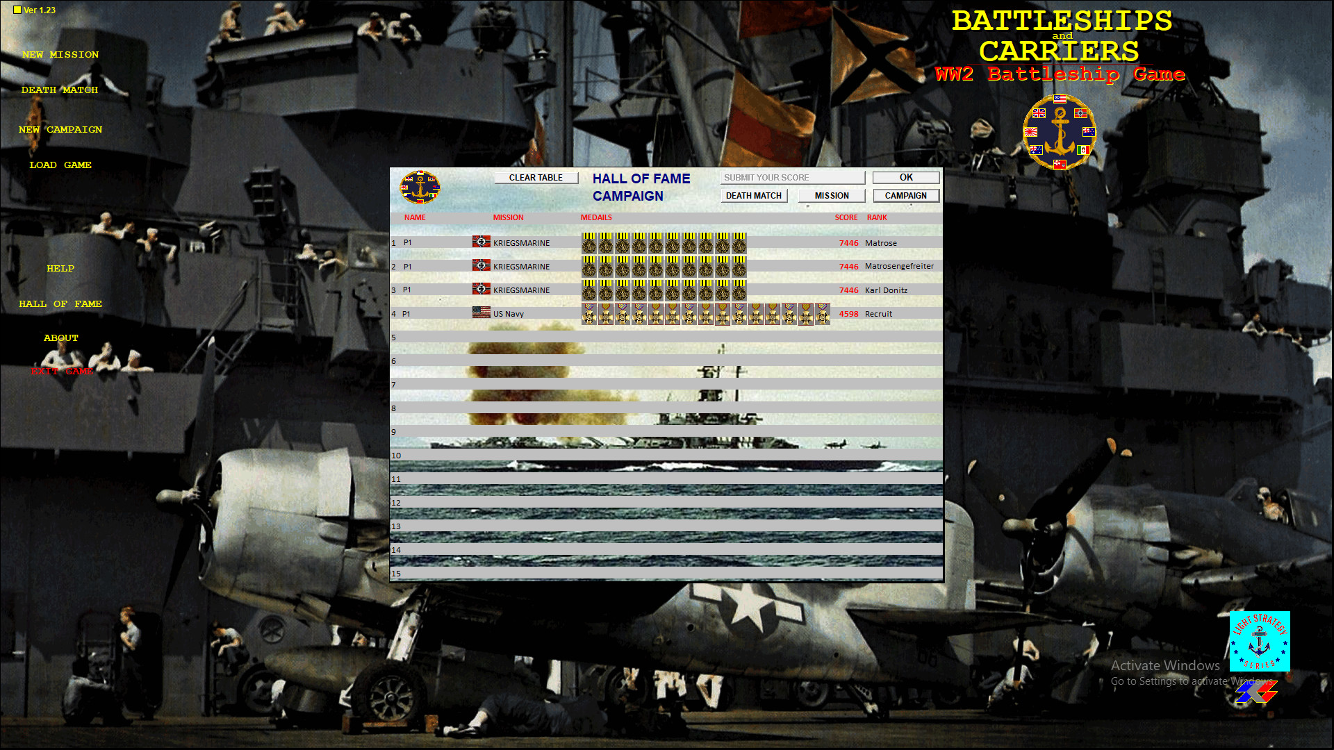 ww2 battleships games