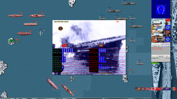 Battleships and Carriers - WW2 Battleship Game game for windows Pc 1
